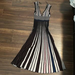 Zara knit pleated dress